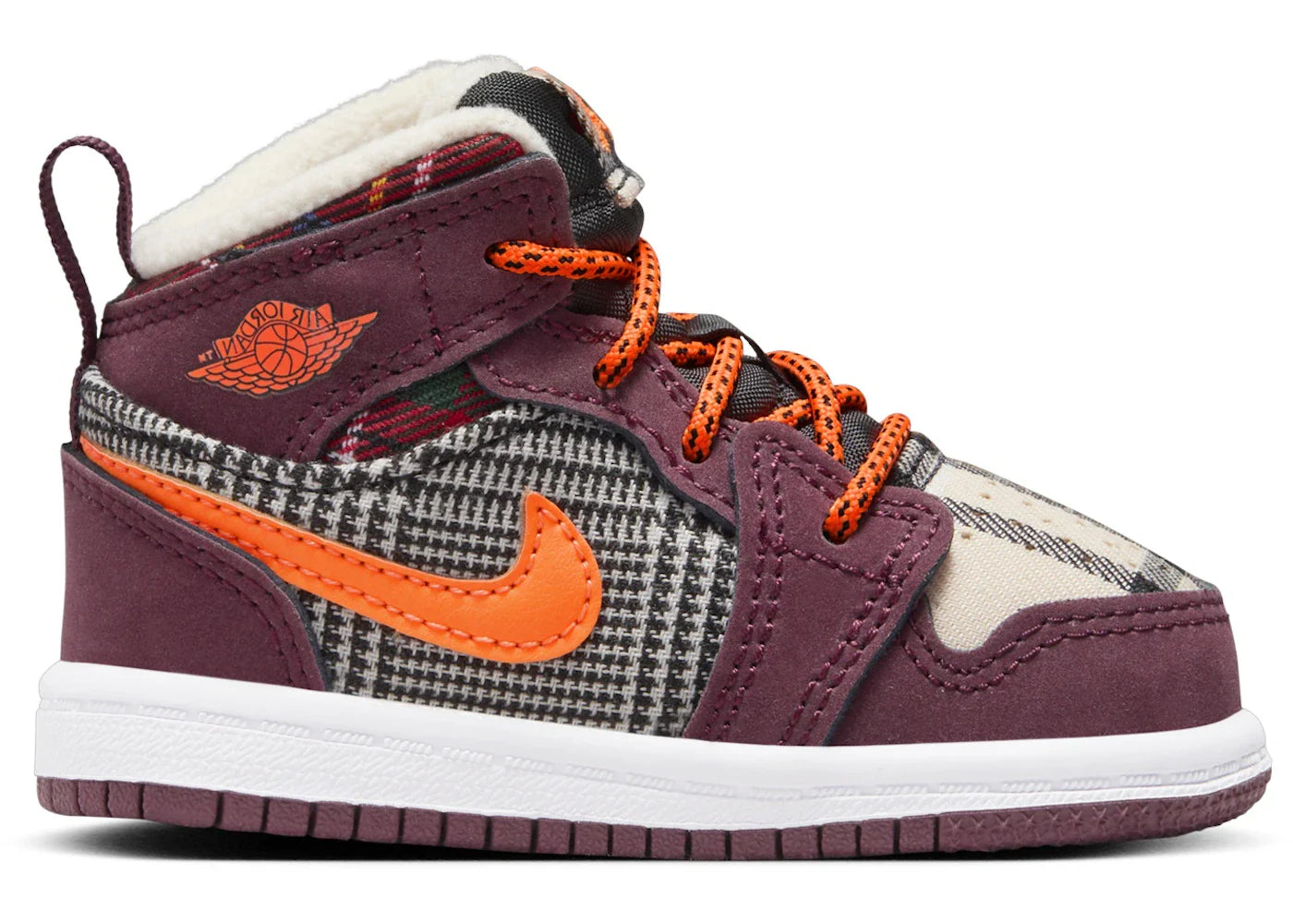 Jordan 1 Mid SE Night Maroon Black White Total Orange (TD)