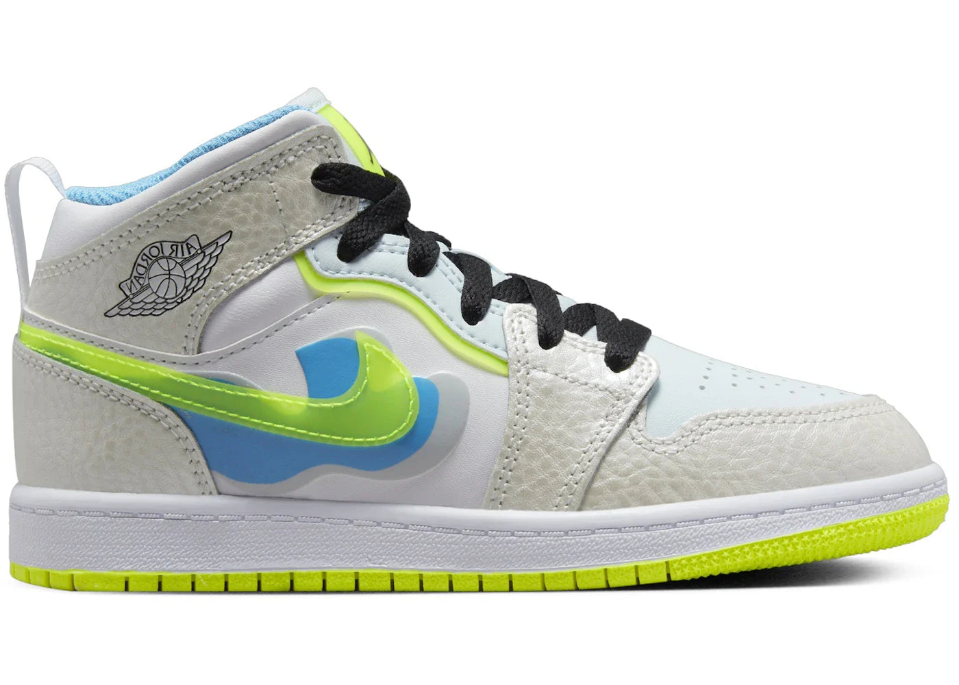 Jordan 1 Mid SE Platinum Tint Blue Tint University Blue Volt (PS)