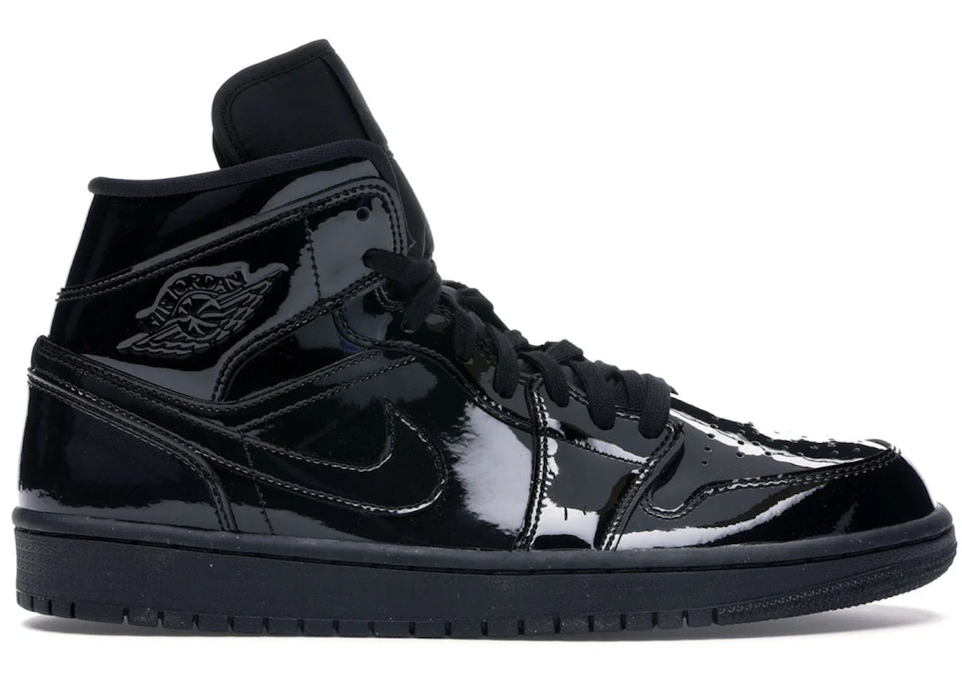 Jordan 1 Mid SE Triple Black Patent (Women's)