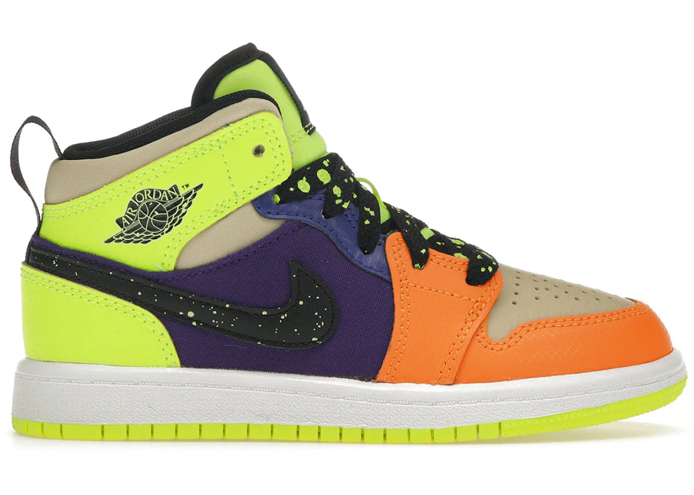 Jordan 1 Mid SE Volt Vivid Orange (PS)