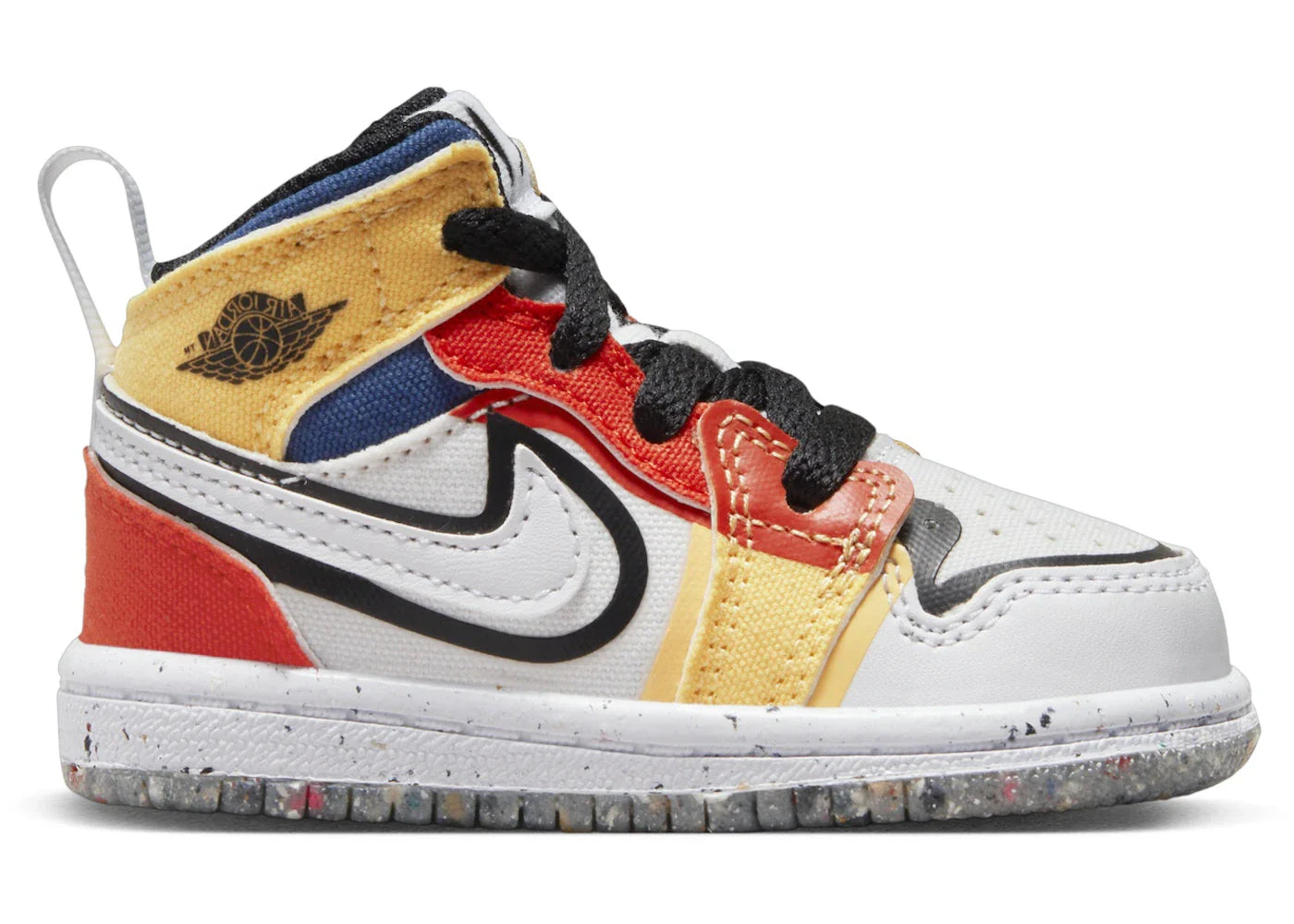 Jordan 1 Mid SE White Picante Red French Blue Black (TD)