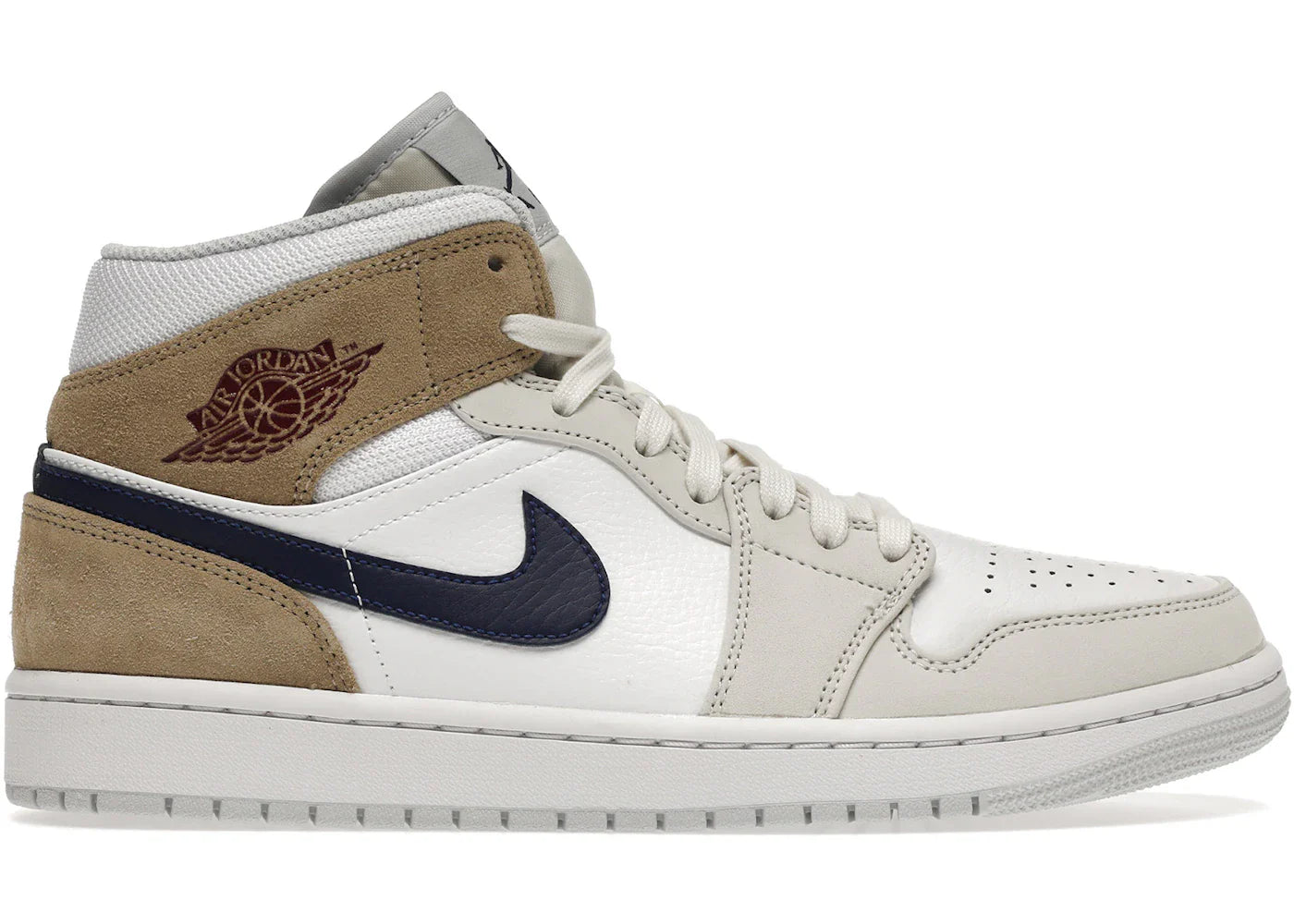 Jordan 1 Mid Tan Suede