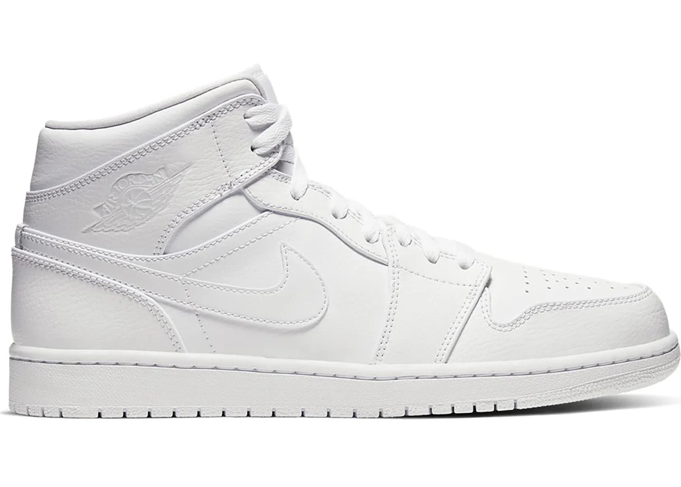 Jordan 1 Mid Triple White (2020)