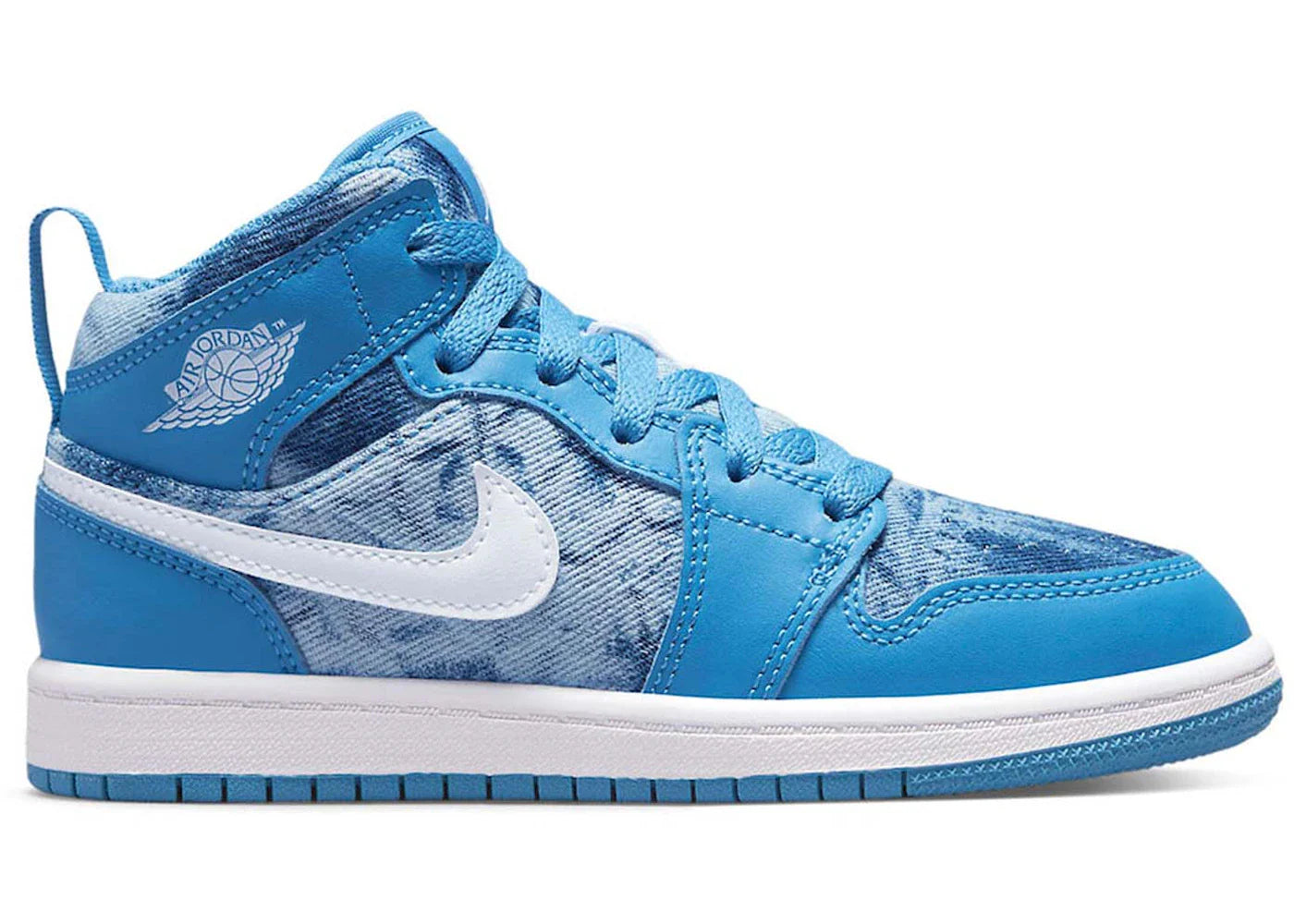 Jordan 1 Mid Washed Denim (PS)