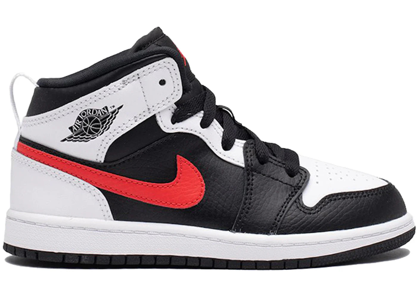 Jordan 1 Mid White Black Chile Red (PS)