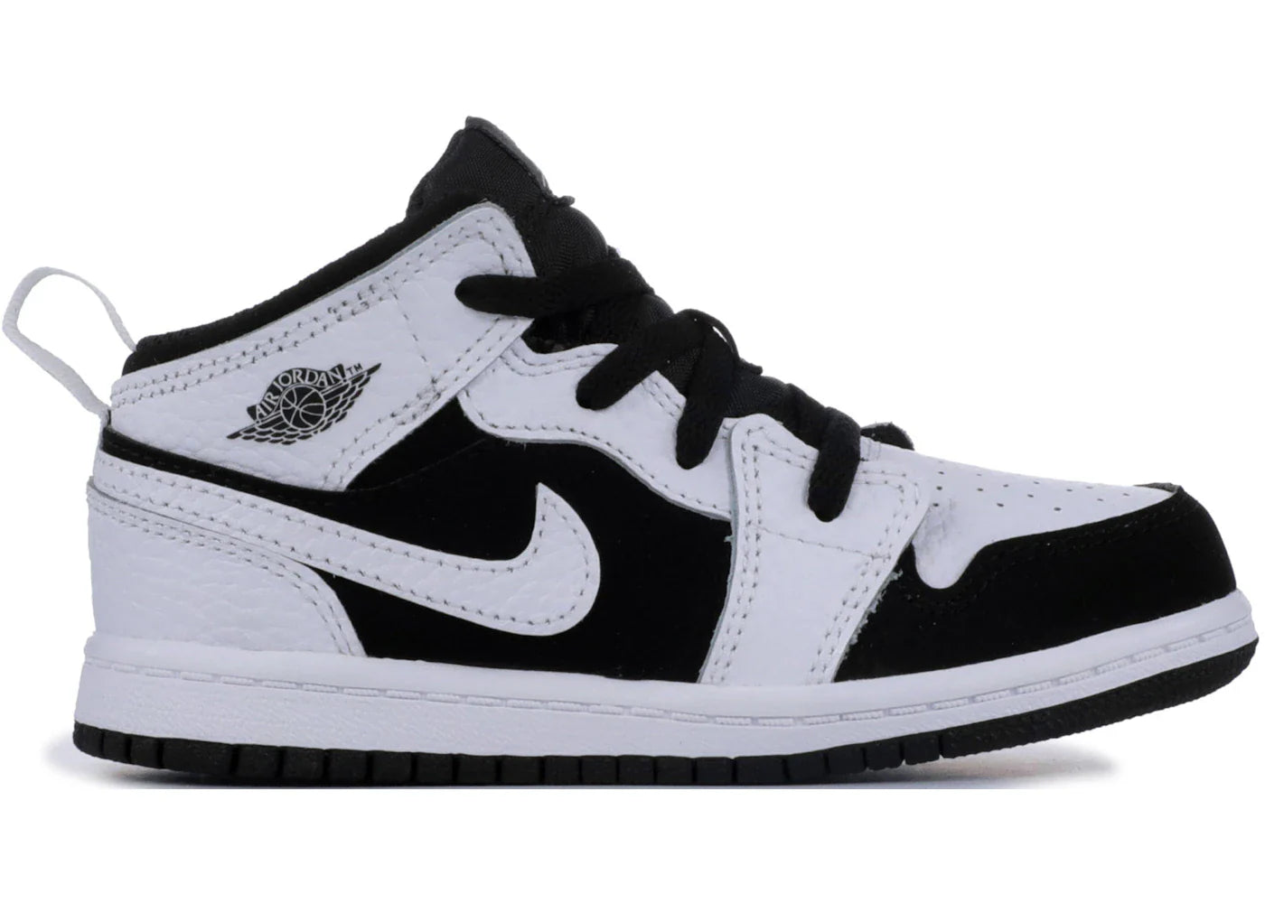 Jordan 1 Mid White Black (TD)