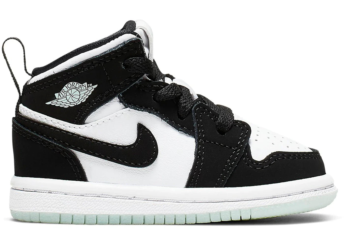 Jordan 1 Mid White Black Teal Tint (TD)