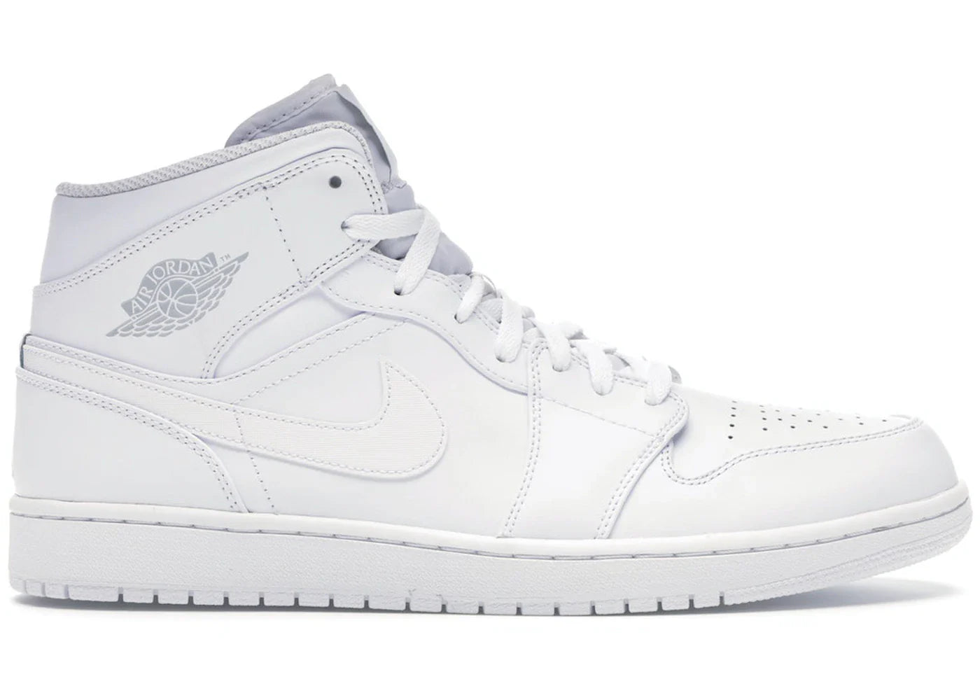 Jordan 1 Mid White/Pure Platinum