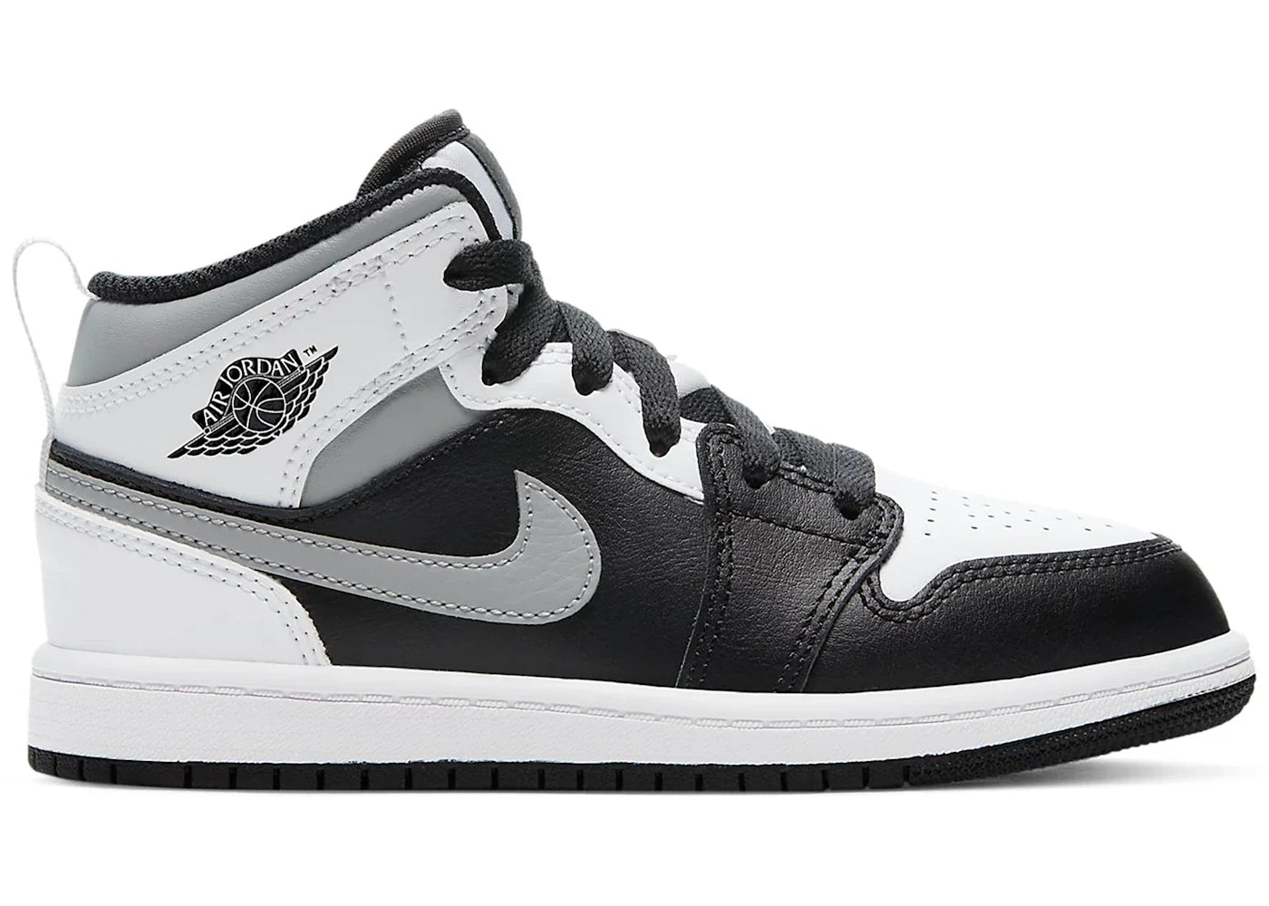 Jordan 1 Mid White Shadow (PS)