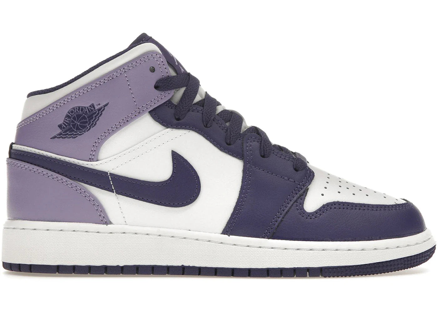 Jordan 1 Mid White Sky J Purple (GS)