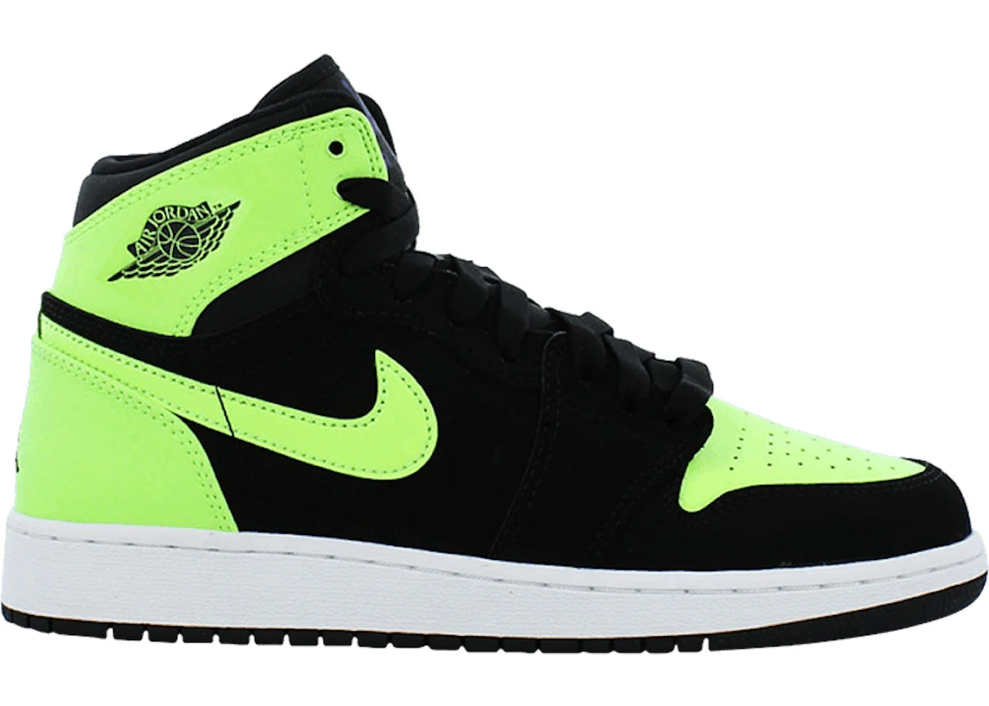Jordan 1 Retro High Black Ghost Green (GS)