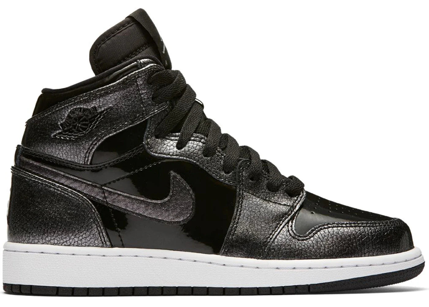 Jordan 1 Retro High Black Patent (GS)