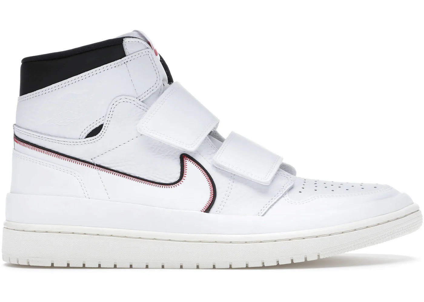 Jordan 1 Retro High Double Strap White Black Sail