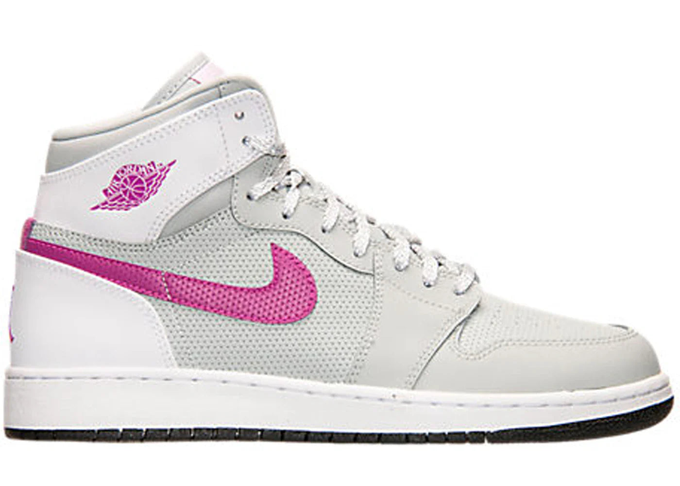 Jordan 1 Retro High Grey Mist Fuchsia Flash (GS)