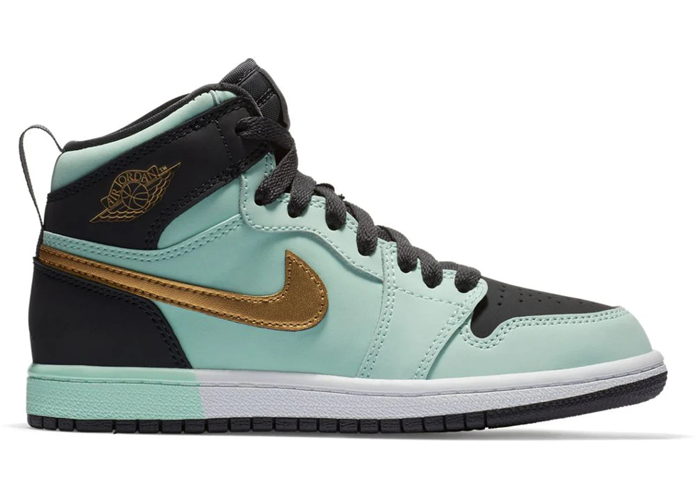 Jordan 1 Retro High Mint Foam Anthracite Metallic Gold (PS)