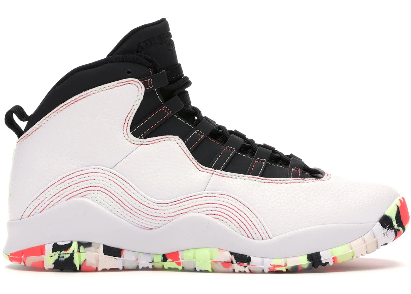 Jordan 10 Retro White Barely Volt Ember Glow (GS)