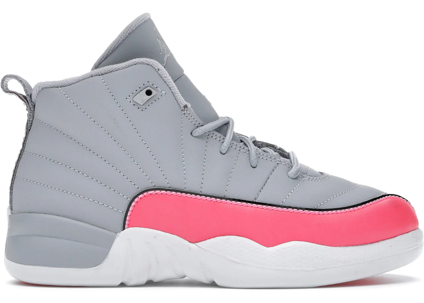 Jordan 12 Retro Wolf Grey Racer Pink (PS)