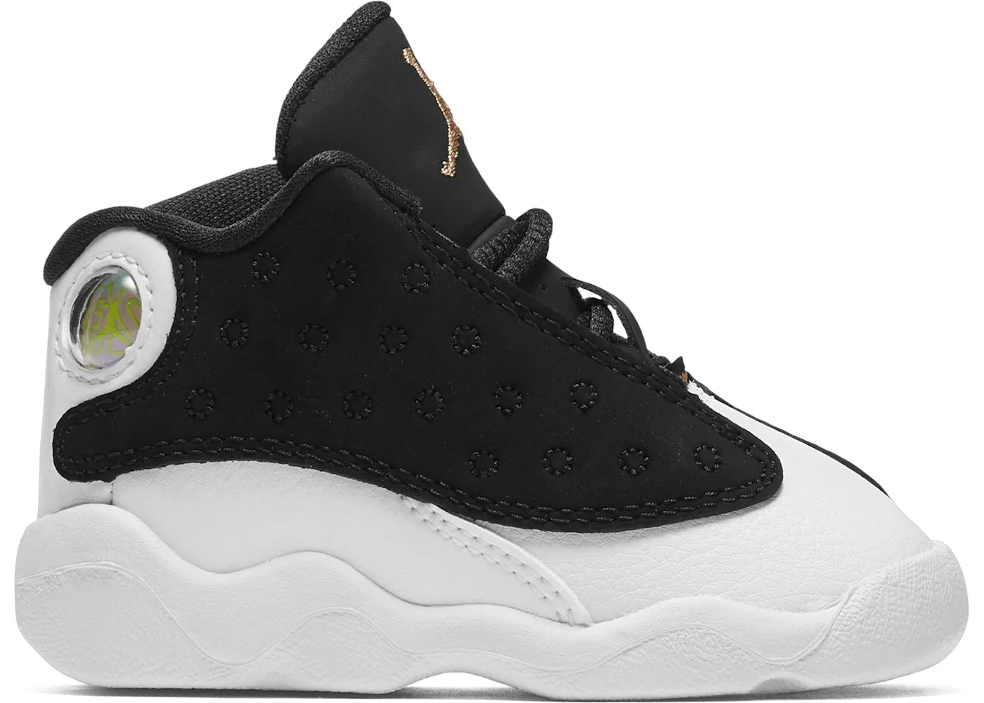 Jordan 13 Retro Black White Gum Medium Brown Metallic Gold (TD)