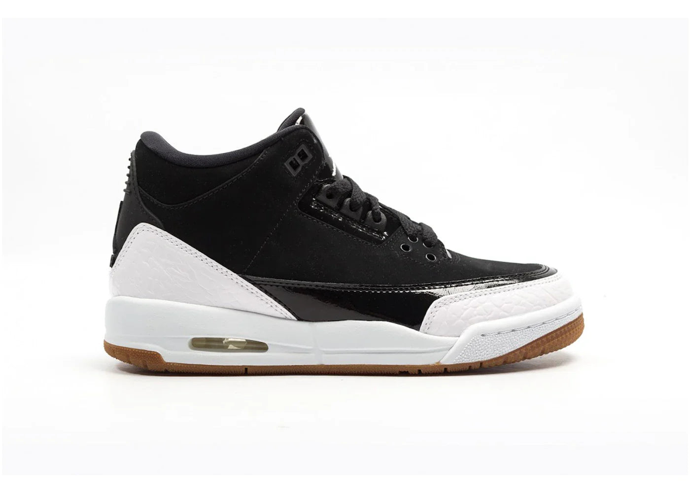 Jordan 3 Retro Black White Gum (GS)