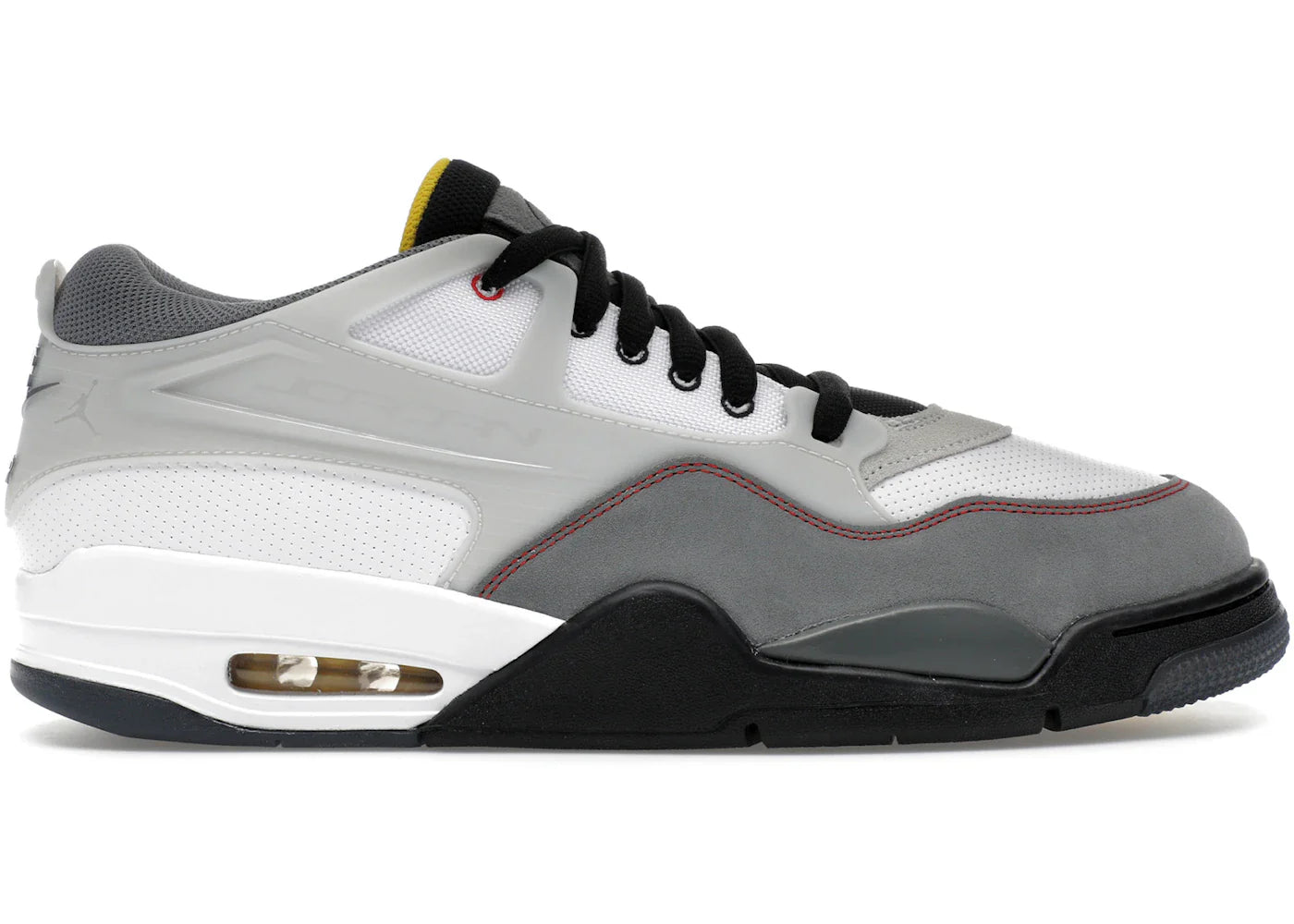 Jordan 4 RM Premium White Black Smoke Grey Fire Red