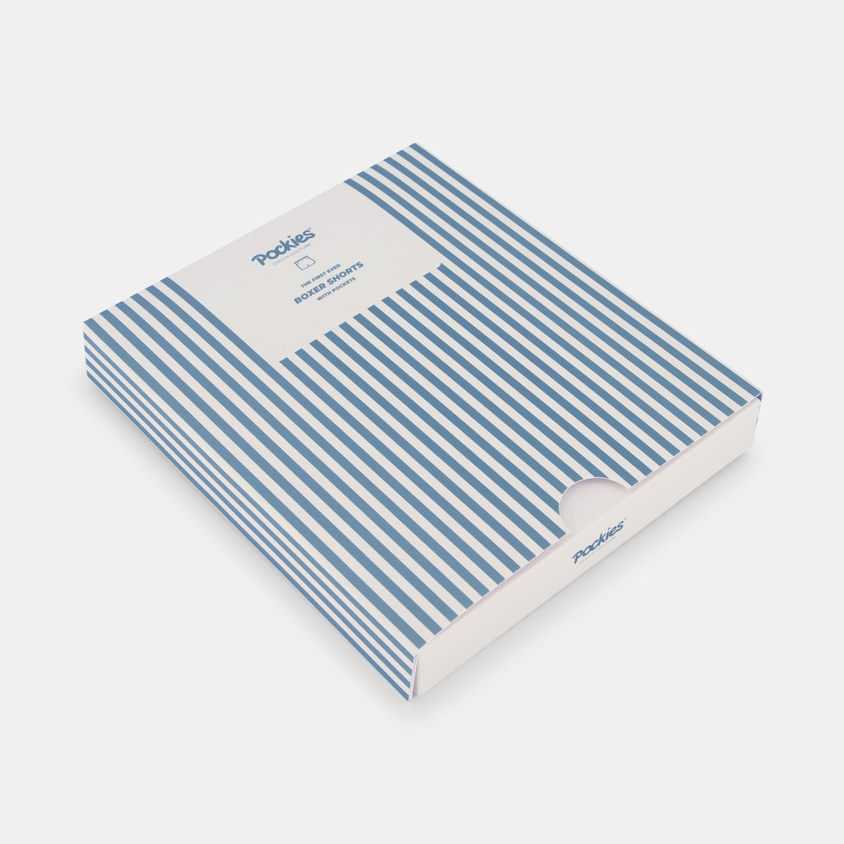 Pockies Blue Striped Boxershort Blauw