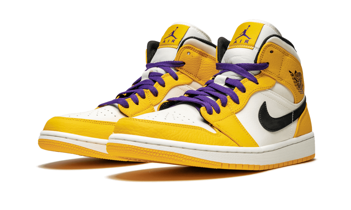 jordan 1 mid se lakers+852542-700+diagnol left view