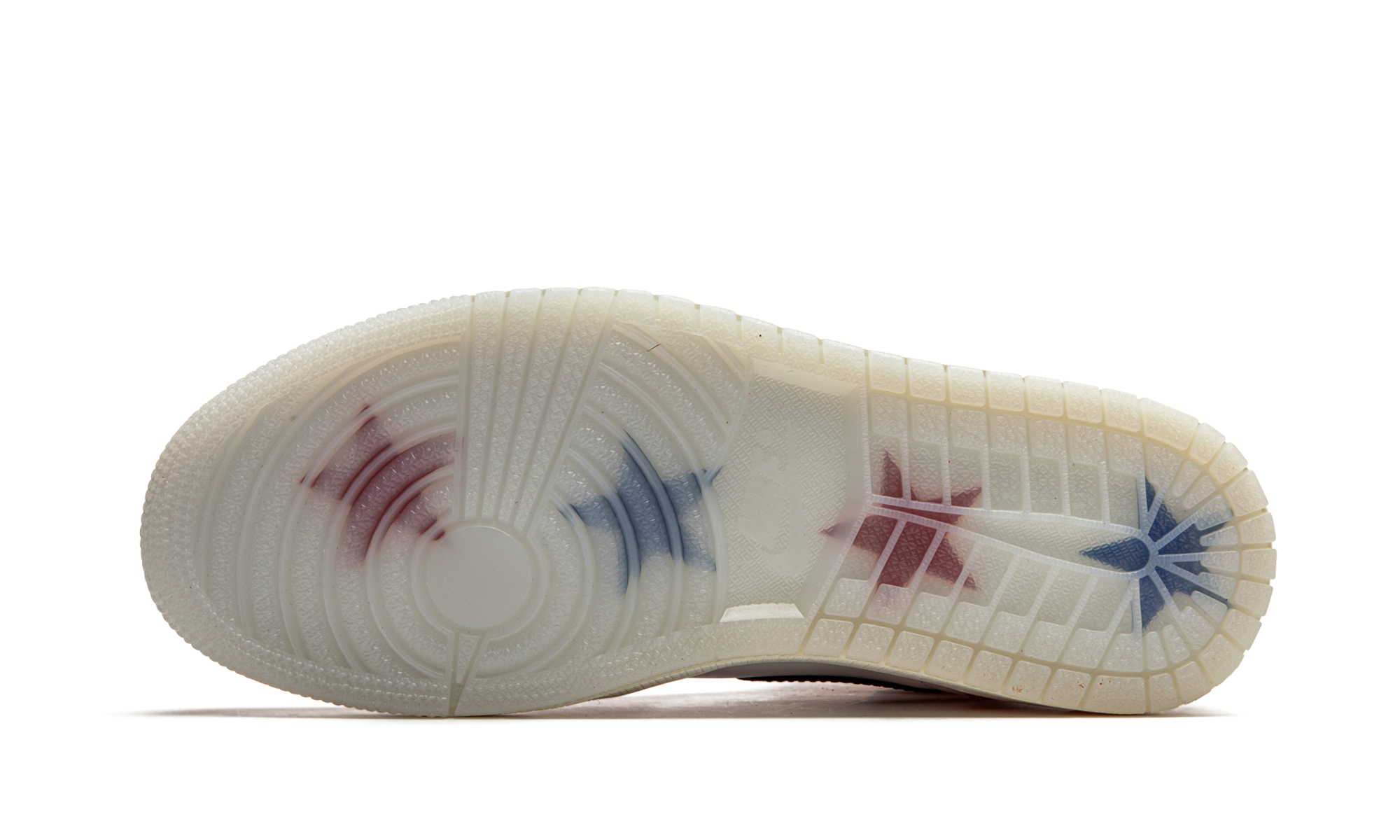 jordan 1 retro high trophy room chicago friends and family w blue laces+DA2728-100+bottom view