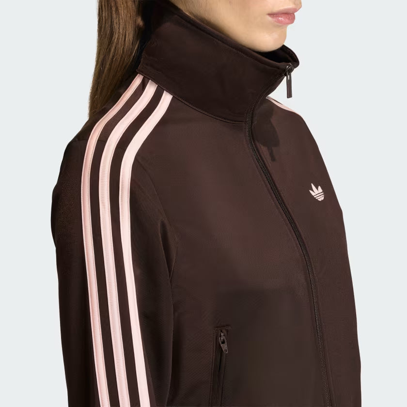 adidas Classic Firebird Track Top Aurora Coffee Sandy Pink