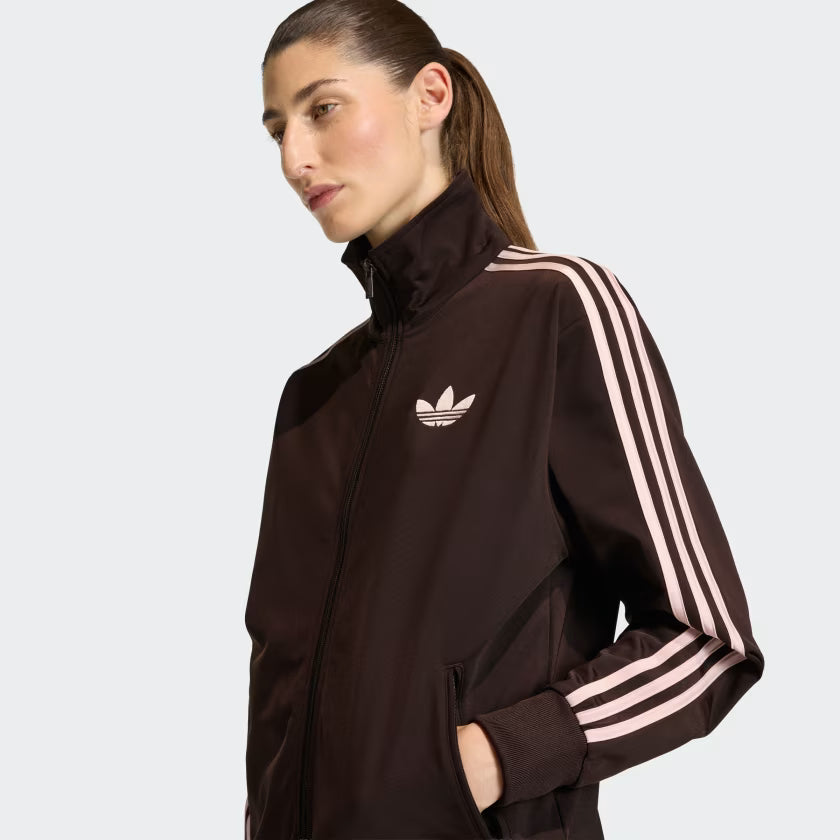 adidas Firebird Track Top Loose Aurora Coffee Sandy Pink