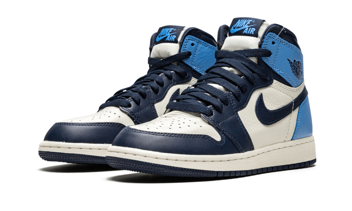 jordan 1 retro high obsidian gs+575441-140+diagnol left view