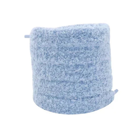 Fluffy Laces Baby Blue