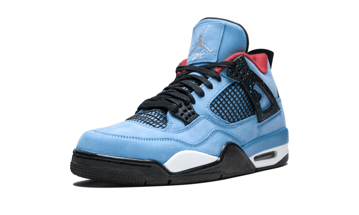 jordan 4 retro travis scott cactus jack+308497-406+left diagnol single view