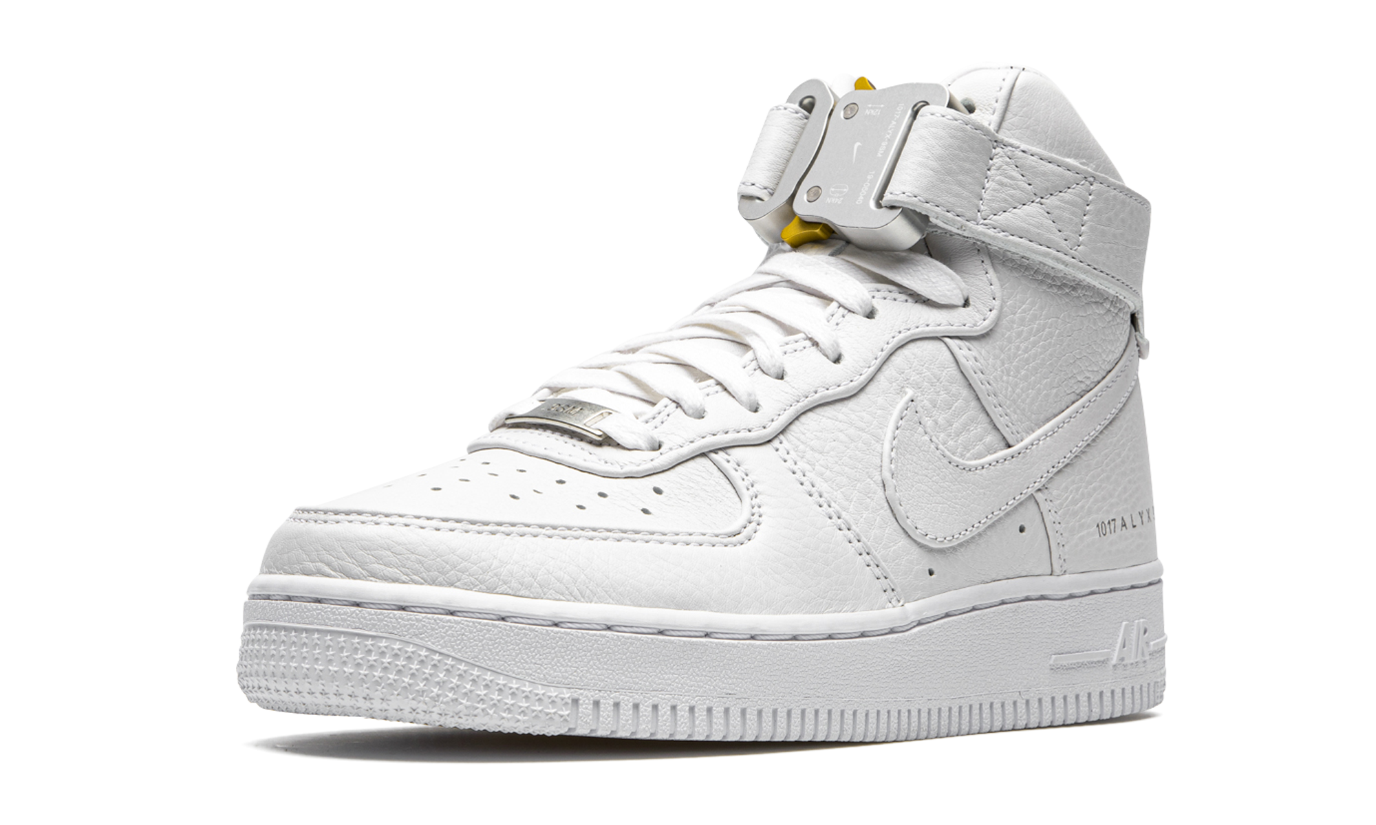 nike air force 1 high 1017 alyx 9sm white+CQ4018-100+left diagnol single view