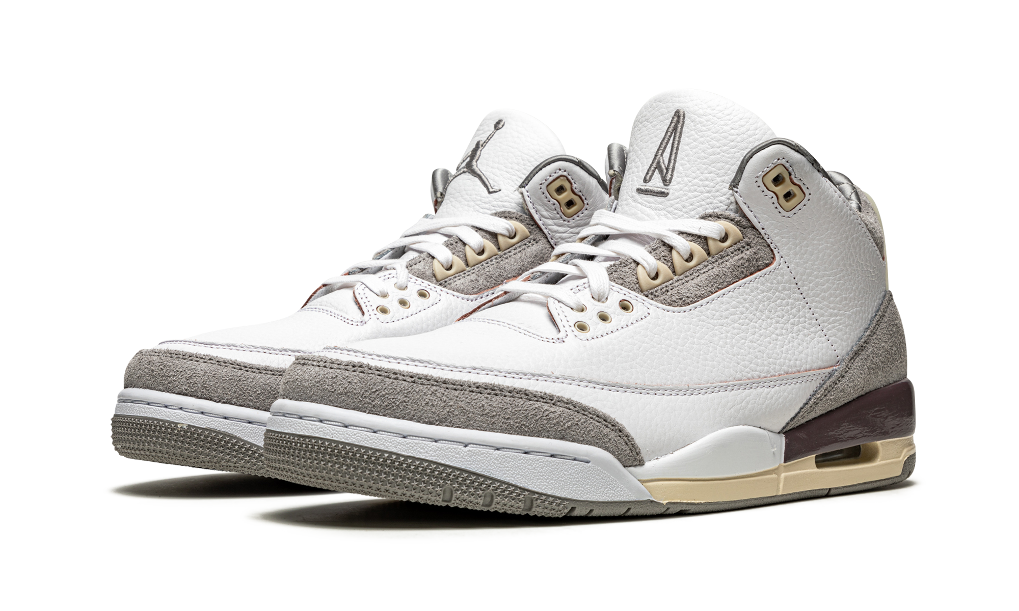 jordan 3 retro sp a ma maniere women s+DH3434-110+diagnol left view