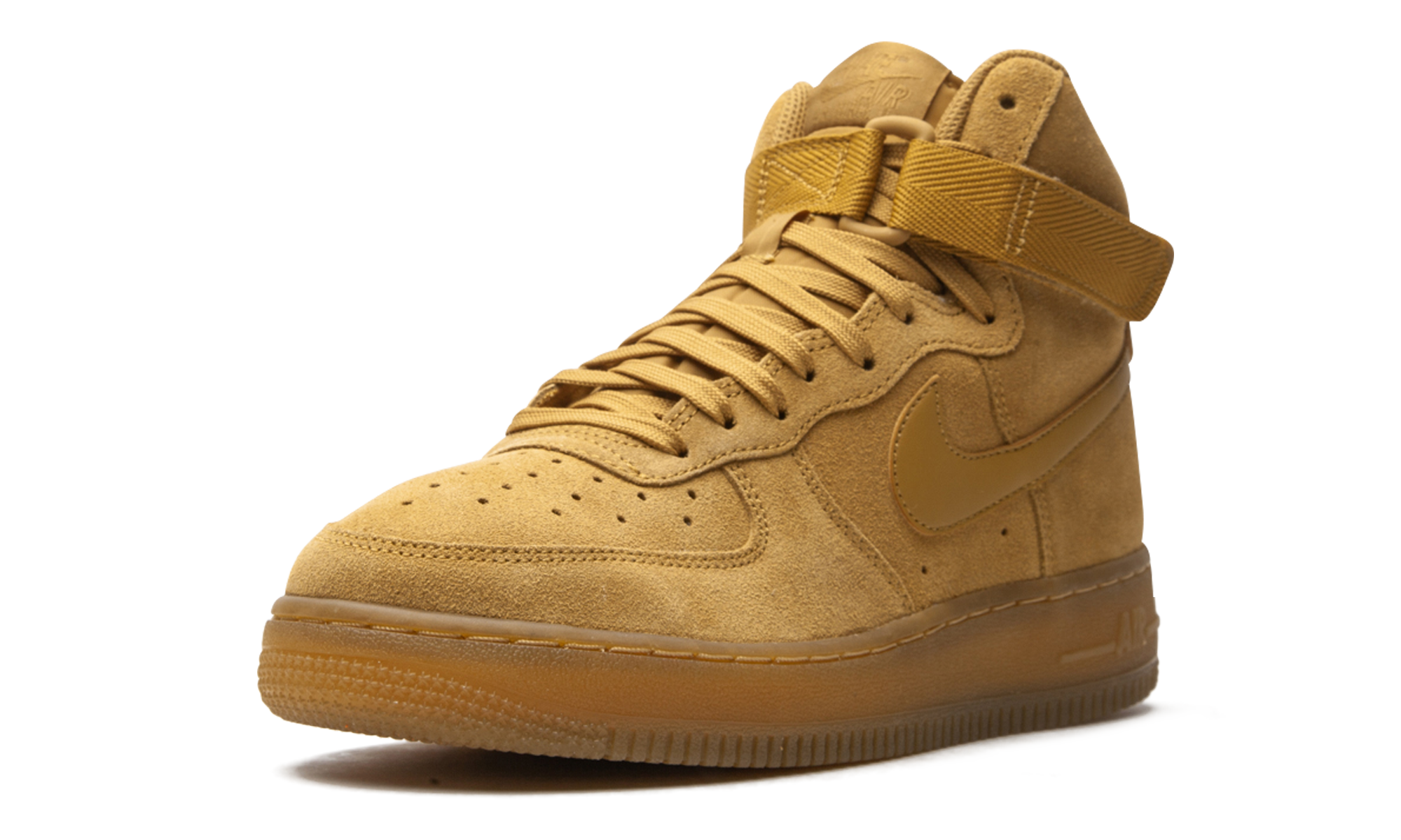 nike air force 1 high lv8 3 wheat gs+CK0262-700+left diagnol single view