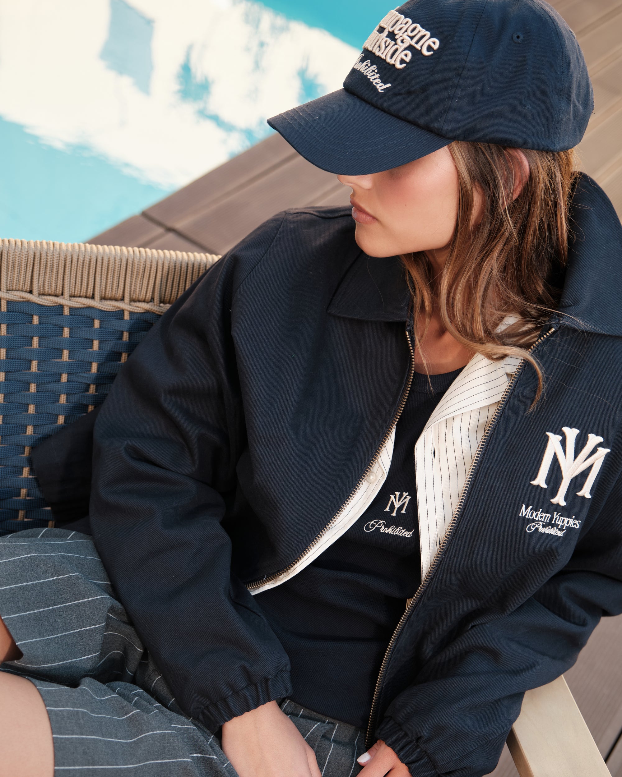 Prohibited Belmont Jacket Navy, Lifestyle View 2