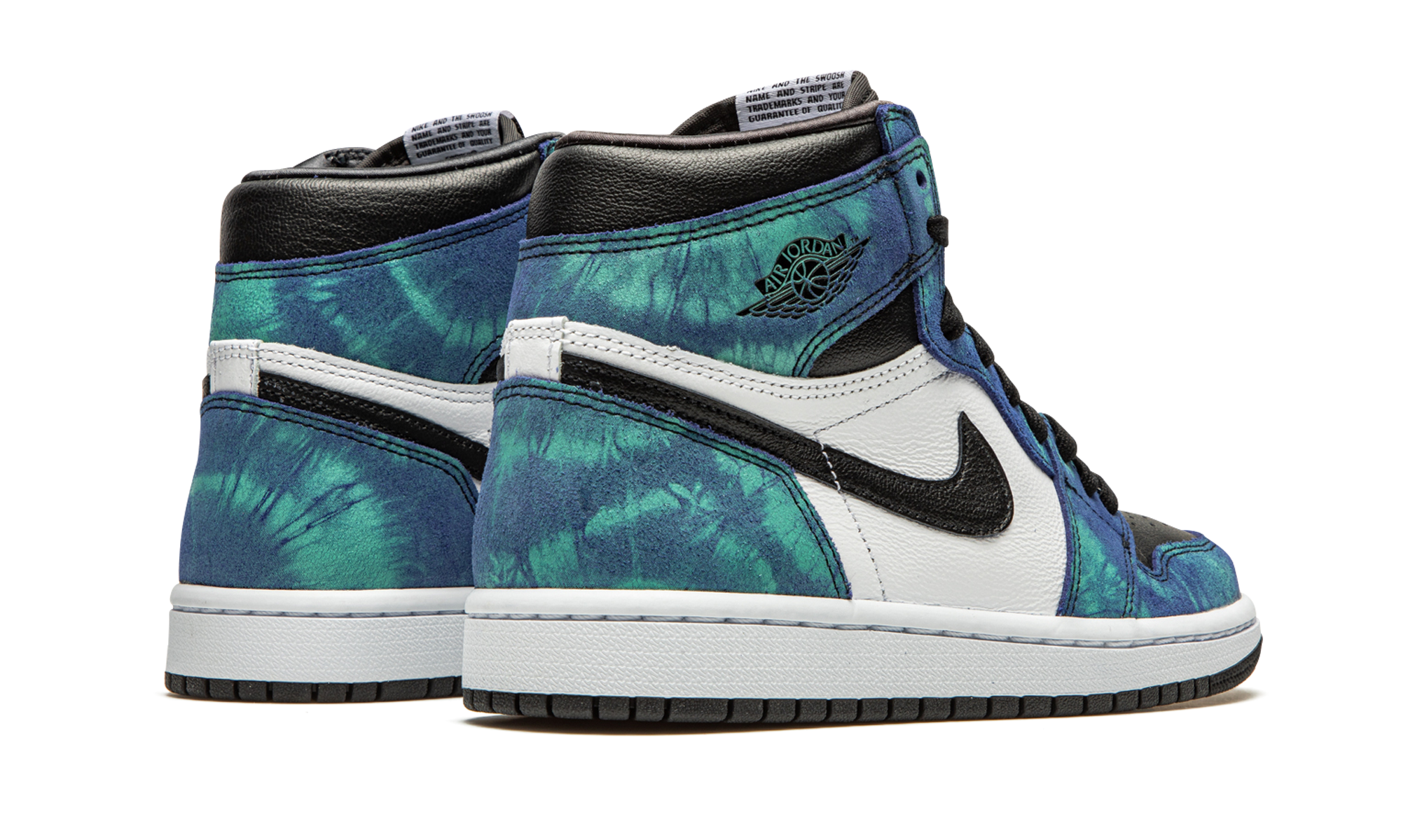 jordan 1 retro high tie dye women s+CD0461-100+diagnol right behind view