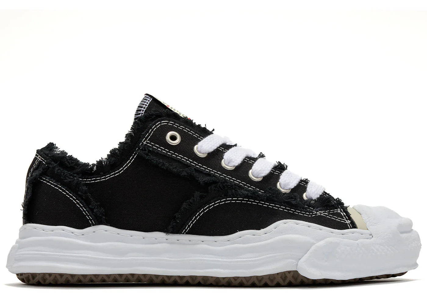 Maison Mihara Yasuhiro Hank OG Sole Canvas Low Frayed Black