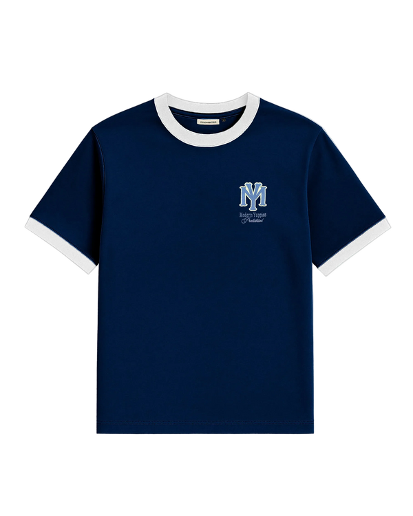 Prohibited Modern Yuppies Contrast Tee Deep Blue