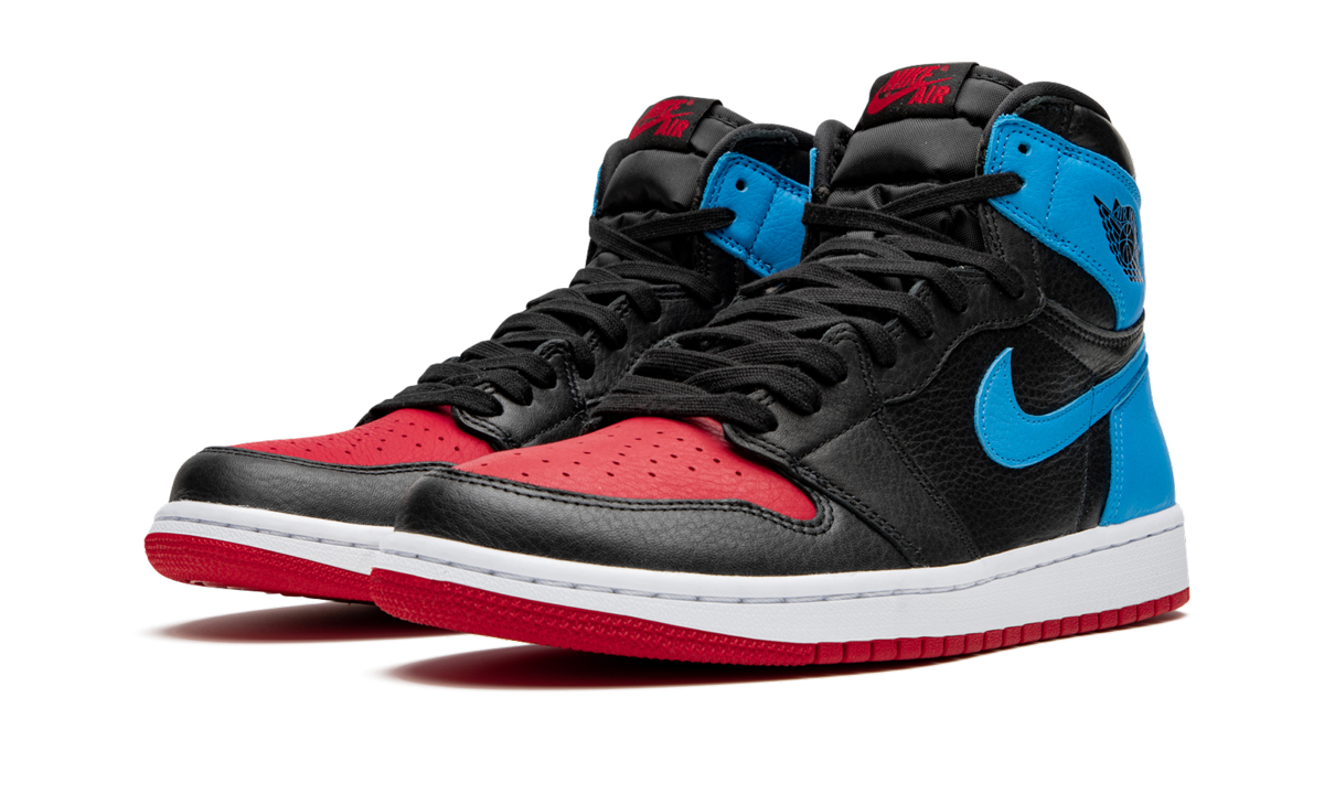 jordan 1 retro high nc to chi women s+CD0461-046+diagnol left view