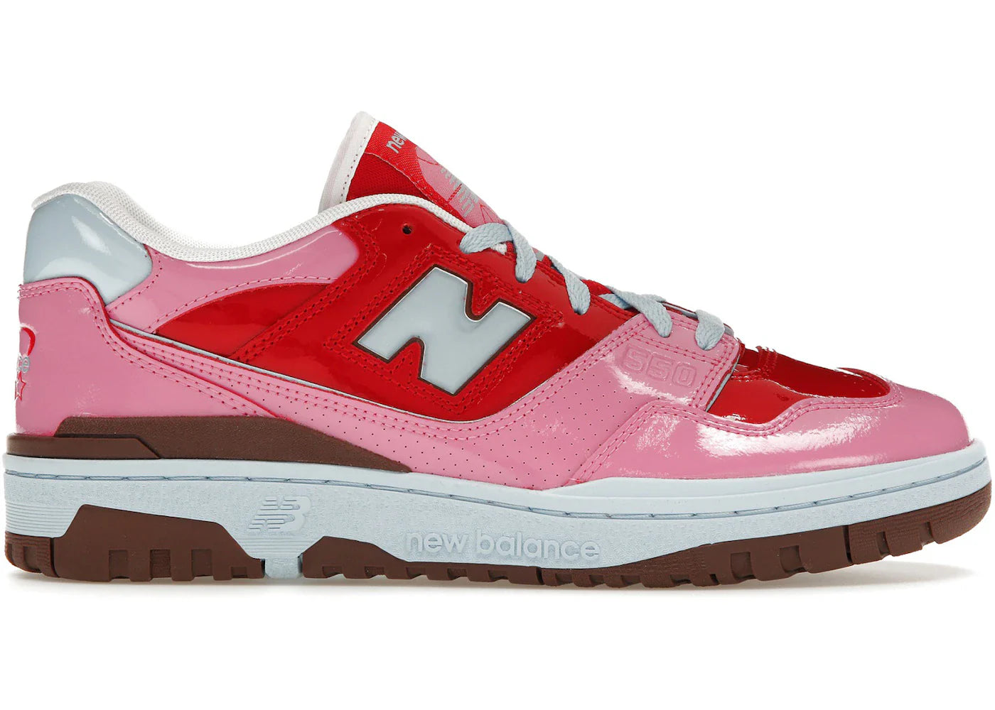 New Balance 550 Y2K Patent Leather Pack Red Pink