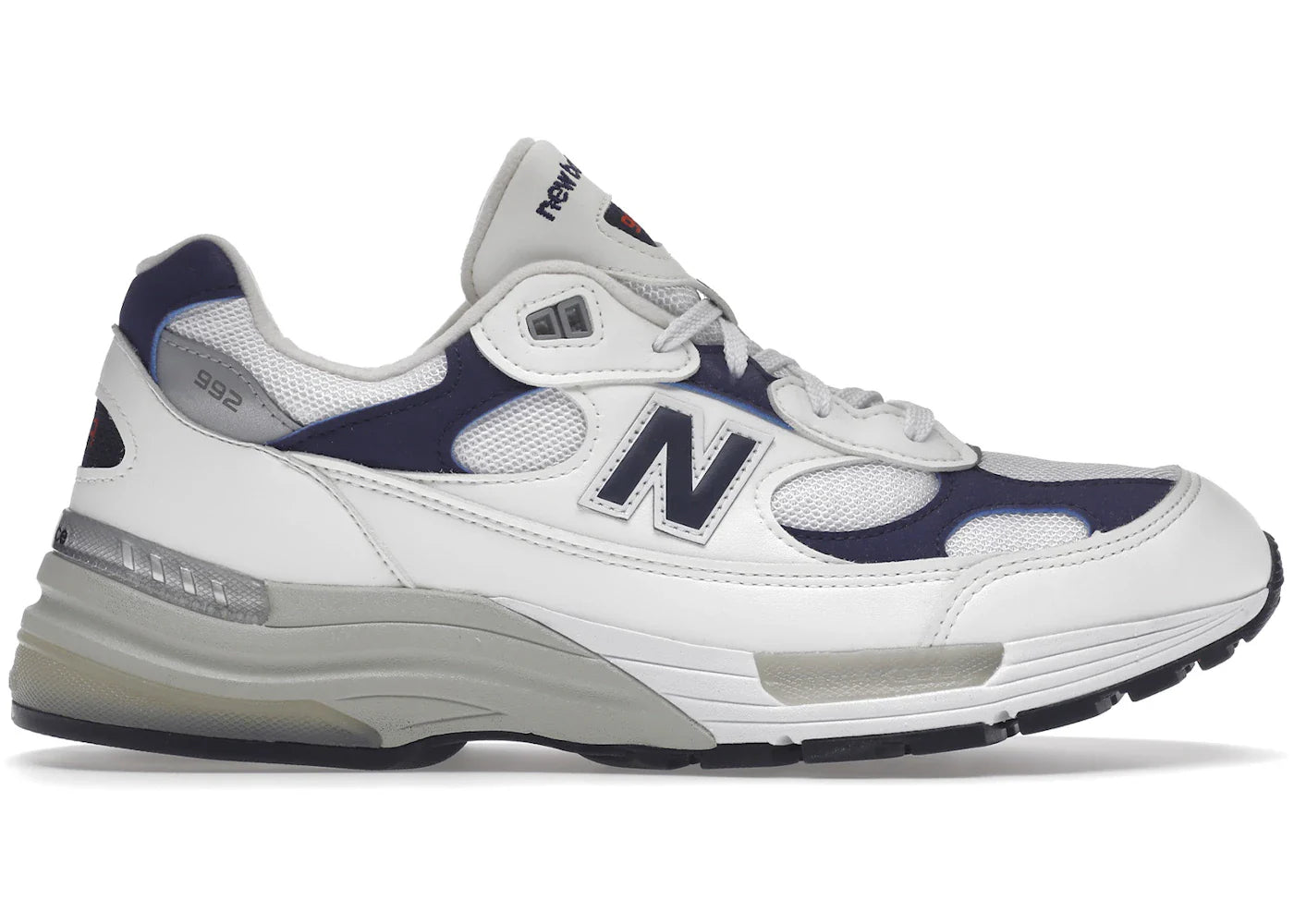 New Balance 992 White Navy