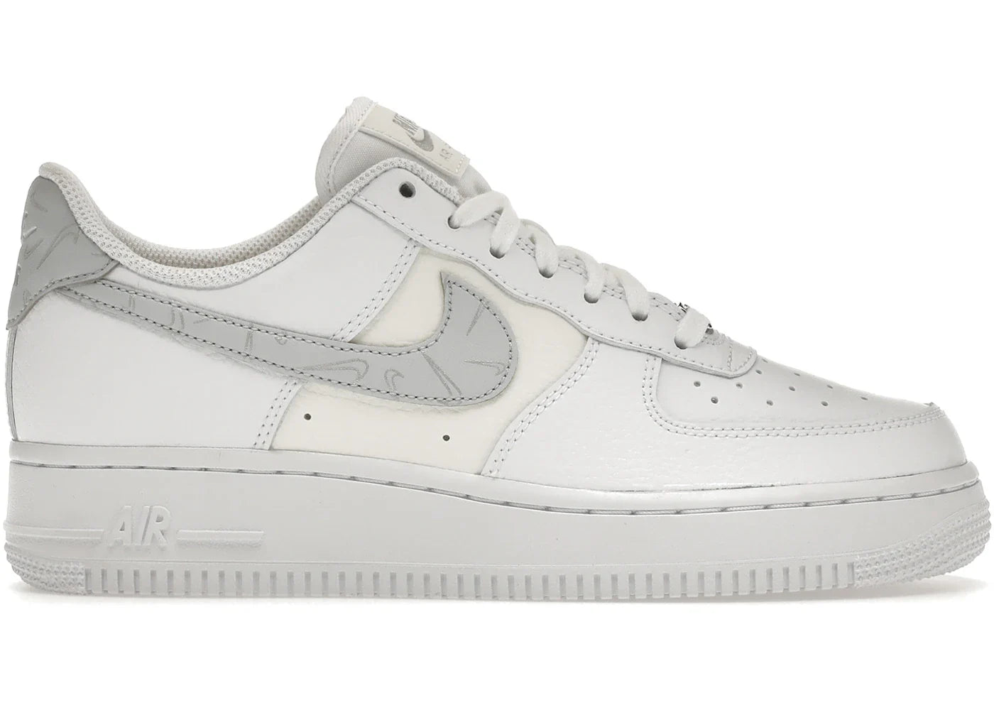 Nike Air Force 1 '07 Mini Swooshes White Sail Metallic Silver Pure Platinum (Women's)