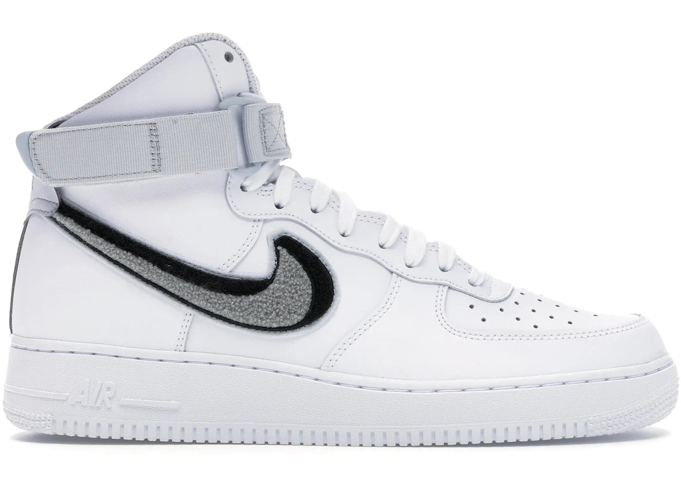 Nike Air Force 1 High 3D Chenille White Grey Black