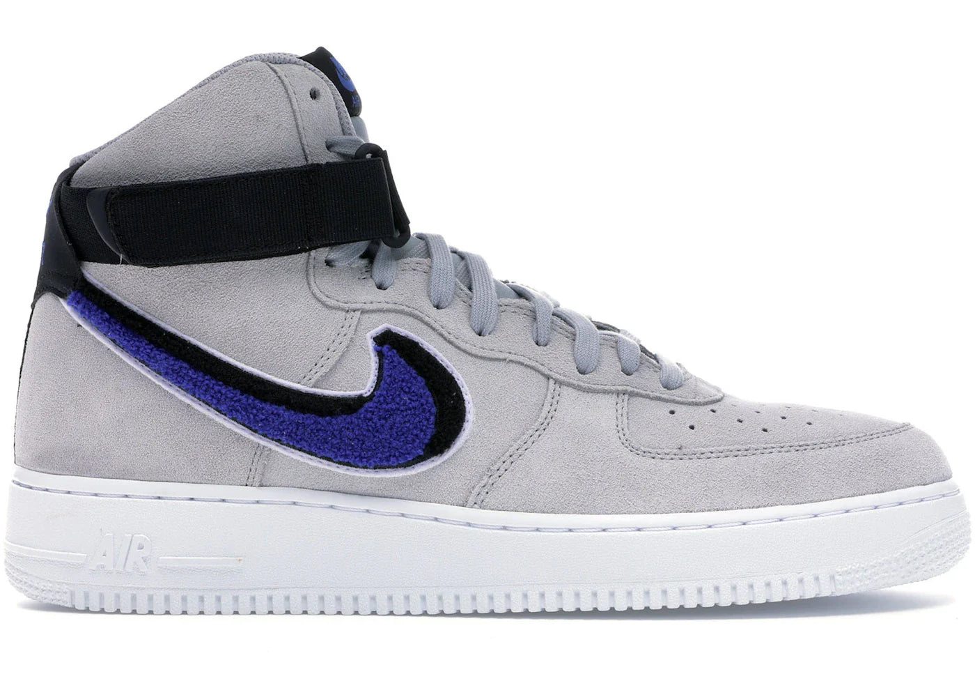 Nike Air Force 1 High Chenille Swoosh Wolf Grey