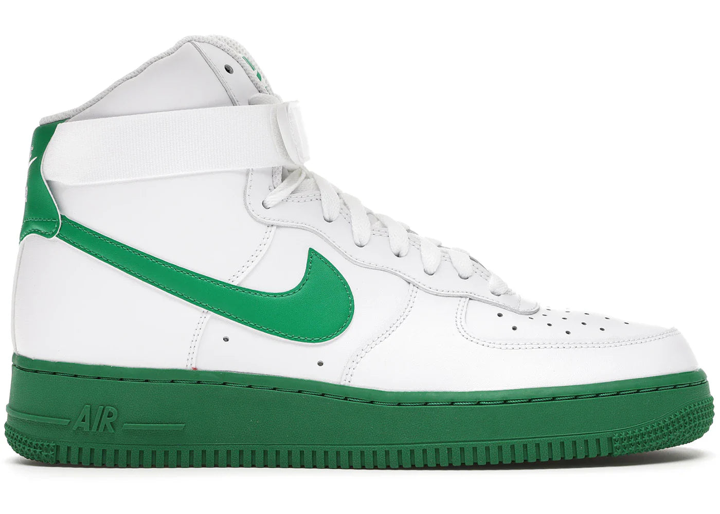 Nike Air Force 1 High White Green Midsole