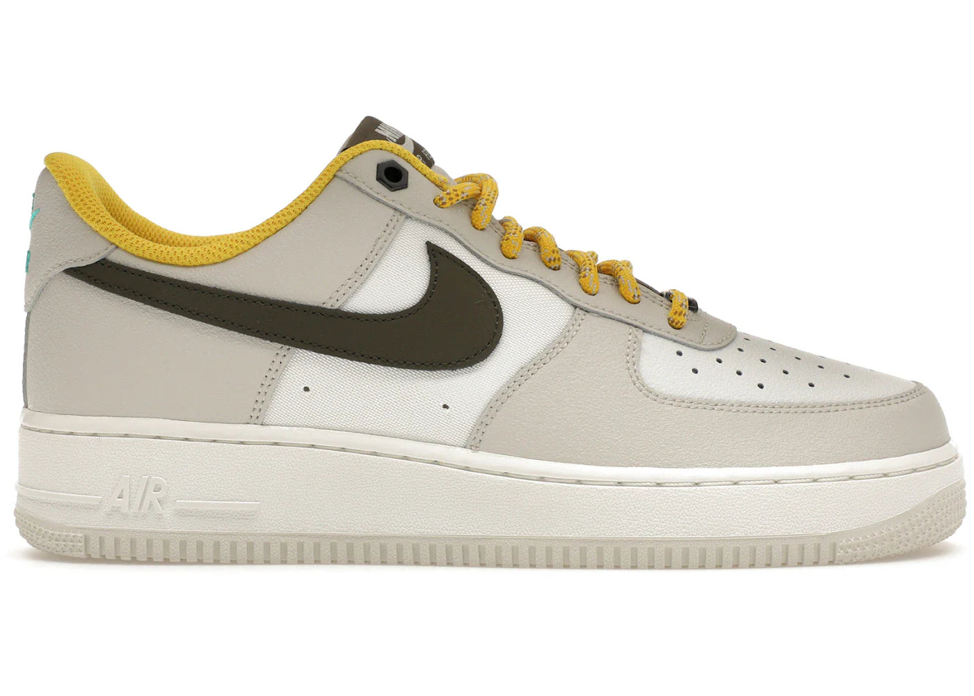 Nike Air Force 1 Low '07 PRM Light Bone Cargo Khaki Vivid Sulfur