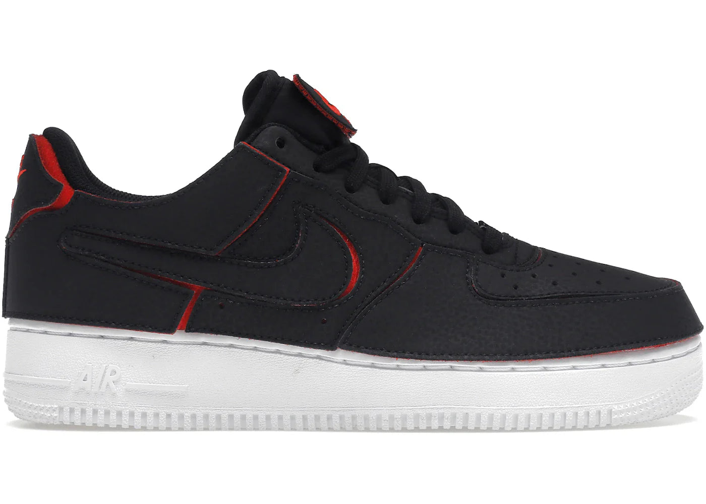Nike Air Force 1 Low 1/1 Black Chile Red
