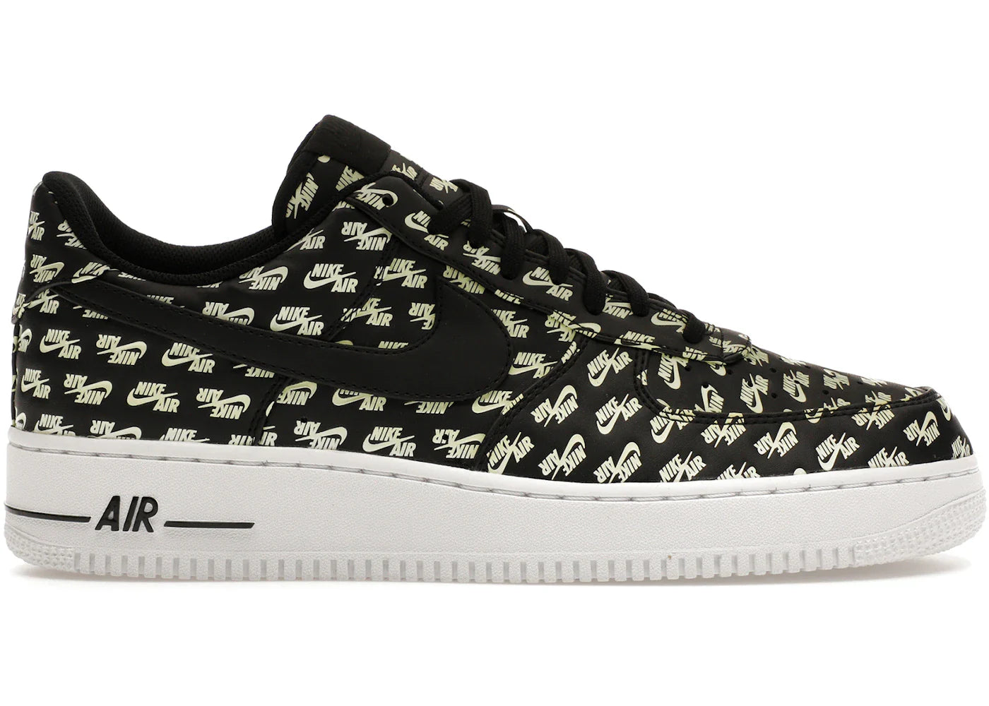 Nike Air Force 1 Low All Over Logo Black