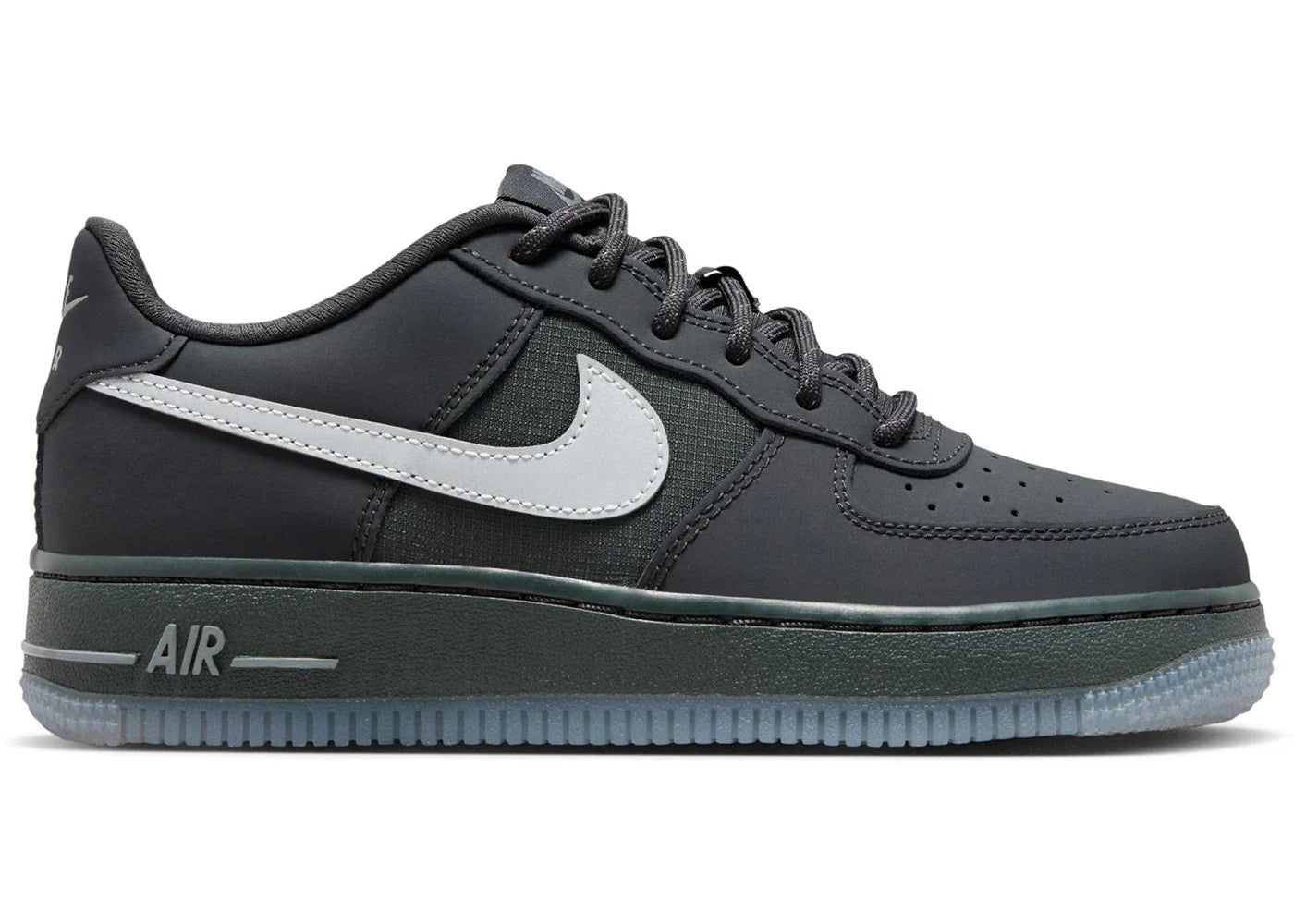 Nike Air Force 1 Low Anthracite Reflective Silver (GS)